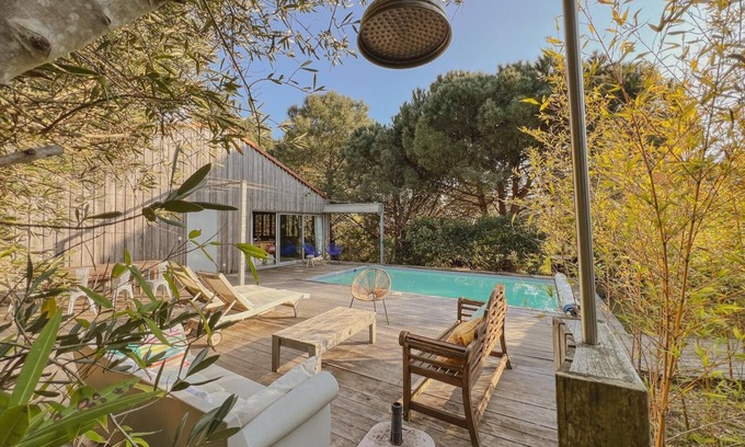 Le Canon Villa | Villa D'architecte Avec Piscine - Vallons du Ferret