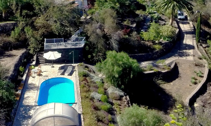 El Jesus Villa | Villa Finca Tijarafe with heated pool