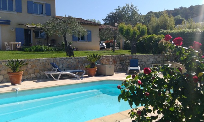 Les Baraques Villa | Villa for 6, private pool, 2 bathrooms, 3 air-conditioned bedrooms, golf course 3 minutes away