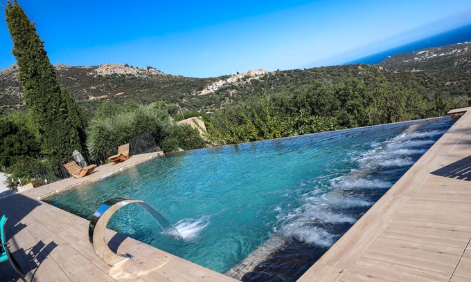 Santa-Reparata-di-Balagna Villa | Villa Casamicci Avec VUE SUR MER ET Piscine Chauffee