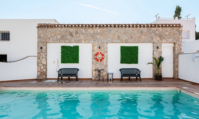 Conil de la Frontera House | Villa "Fuentes" with Private Terrace, Shared Pool and Garden, Families Only