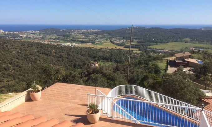 Santa Cristina de Aro Villa | Villa Gardenia with pool and breathtaking sea and mountain views, 2-5 pers.