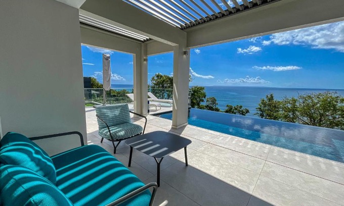 Anse des Rochers Villa | Villa GEM HORIZON, Astérias, vue sur mer panoramique