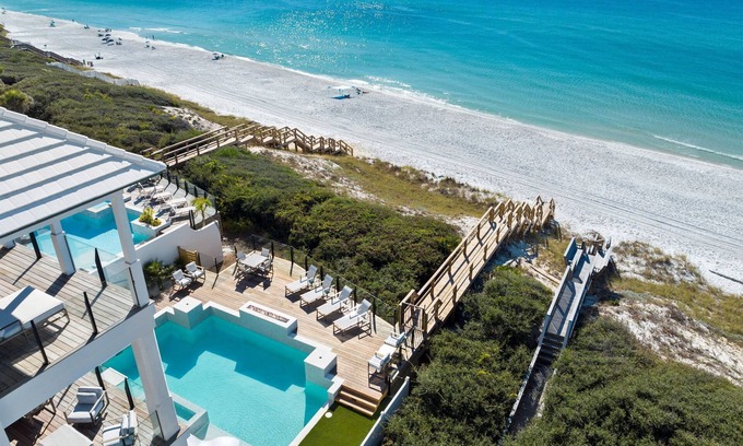Seagrove Beach House | Villa Grandeur|Private Deeded Beach|Gulf Front Home|Private Resort Style Pool