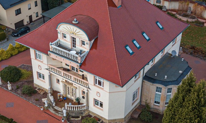 Wilthen Apartment | Villa Hünlich - Apartment with a balcony and a wonderful view of Upper Lusatia