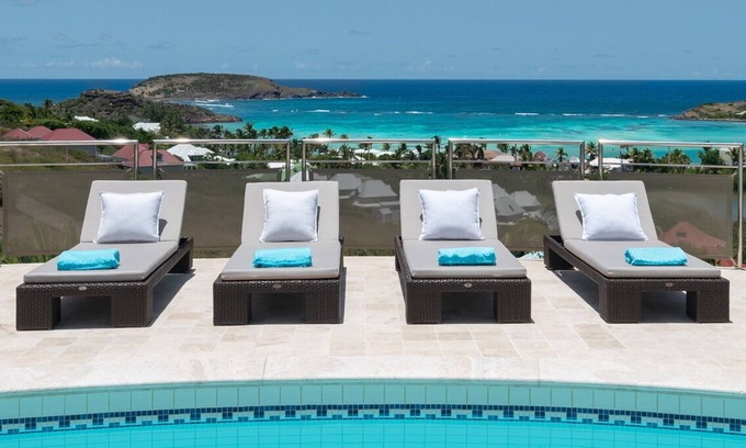 Grand Cul-de-Sac Villa | Villa La Rose des Vents | Ocean View - Located in Beautiful Grand Cul de Sac with Private Pool