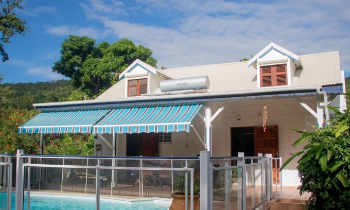Pointe-Noire Villa | Villa Les Gallières, Creole wood house close to the Caribbean beach