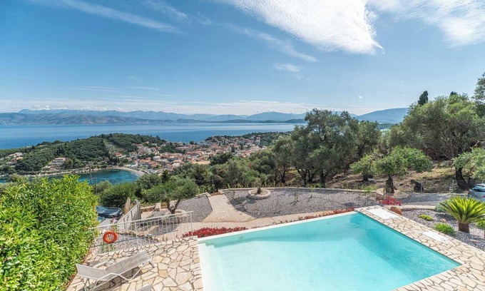 Kassiopi Villa | Villa Malva, Stunning views, Magnificent Kassiopi 4 Bedroom Villa