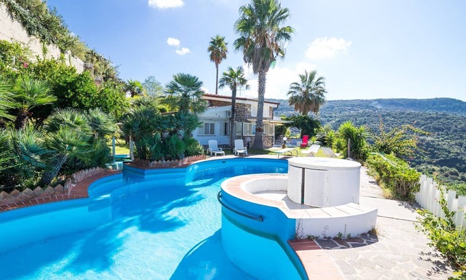 Santa Maria Villa | Villa Marisa, with private pool and sea view near the beach