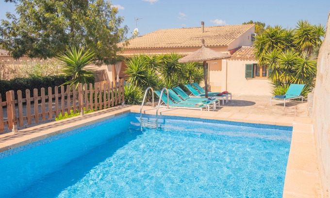 Campos Villa | Villa Mateu, Rural Villa whith pool close es Trenc beach.