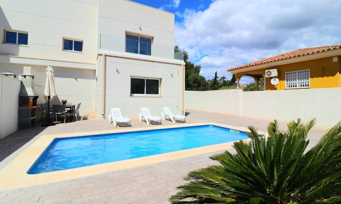 Miami Platja Villa | Villa Mestral HOT TUB Pool and Rooftop Terrace beside beach Full A/C free WIFI