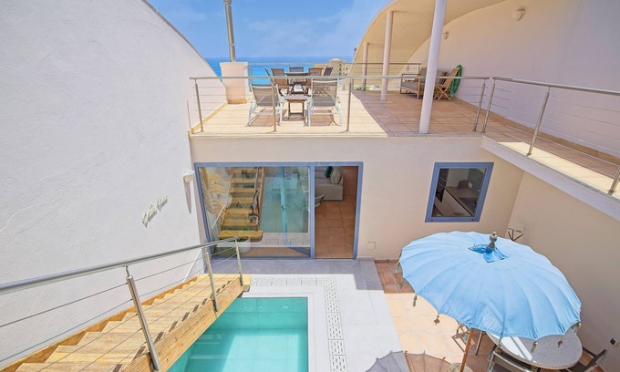 Bahia Calma House | Villa Minea Piscina Privada Jacuzzi Vistas AL MAR Wifi Fibra Optica