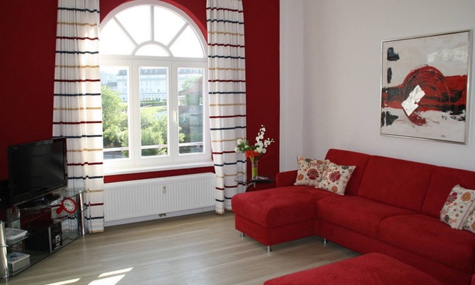 Borkum Apartment | Villa Neptun, apartment with a view of the lighthouse