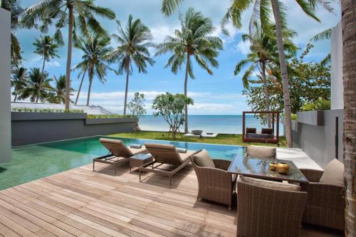 Koh Samui Villa | Villa Neung - Modern Beachfront Villa near Bang Por