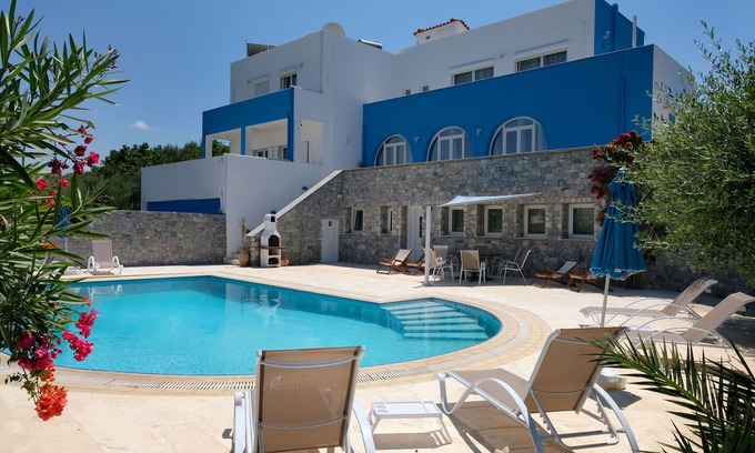 Rethymno Villa | Villa OLIV panoramic view to the sea