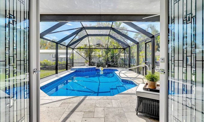 Boca Raton House | Villa Palm 4 BD 2 BA Heated Private Pool Office BBQ