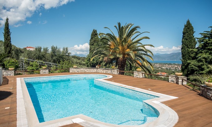 Selianitika Villa | Villa Panorama with Sea View and common Swimming Pool