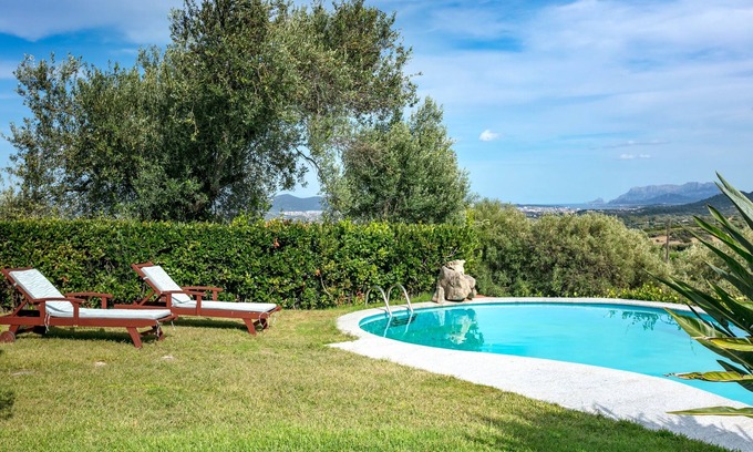 Olbia Villa | Villa Peditoltu with Sea View, Mountain View, Garden, Pool & Terrace