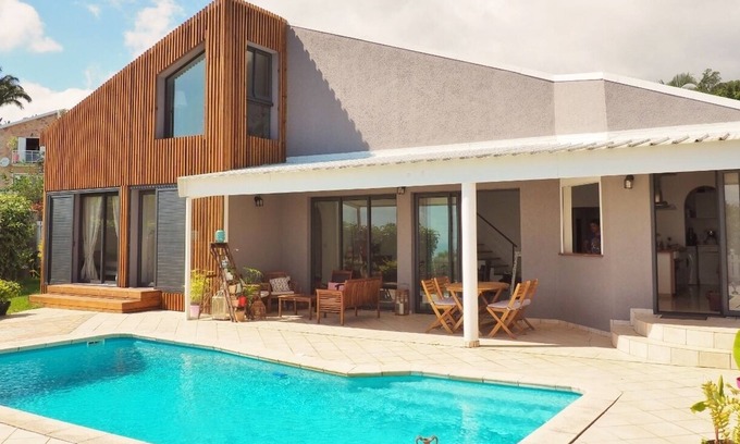 La Montagne House | * VILLA PHOENIX * - swimming pool and sea view at La Montagne