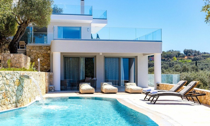 Aleimmatades Villa | Villa Prokimea - Luxury villa with private pool and seaview in Corfù, Greece