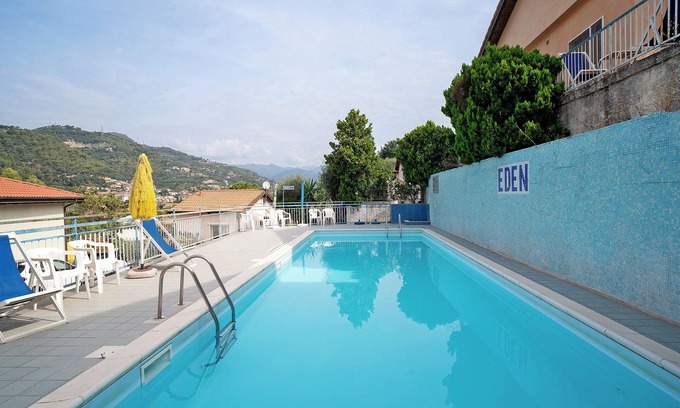 Camporosso Villa | Villa 'Redfield - Villetta Nell'eden' with Mountain View, Shared Pool and Private Terrace
