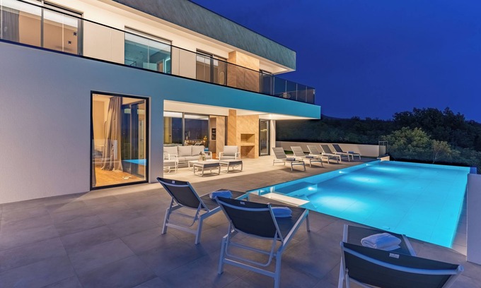 Jadranovo Villa | Villa Sea Line with heated pool (Kvarner - Jadranovo)