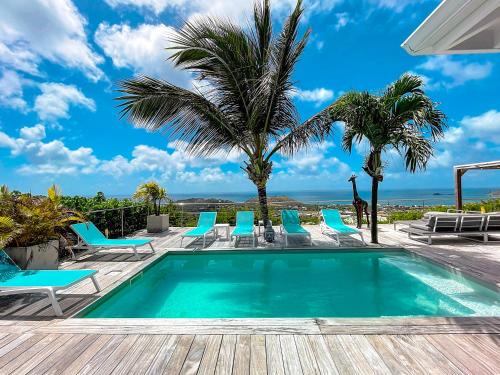 La Savane Villa | Villa SEA VIEW, 5 min from the beach, overlooking the caribbean sea, private pool