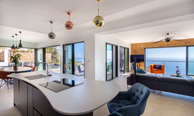 Carqueiranne Villa | Villa Sea View La Californie–Hillside on the Seafront–View of the Golden Islands