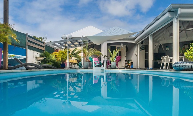 Sainte-Anne Villa | Villa Ste Anne CARBET ISLANDS - 6/7 POOL & SPA - Bourg & beach 800 m