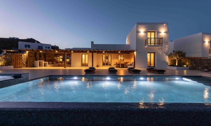 Kalafatis Villa | Villa Stephanie with heated pool, by Red Windmill Villas