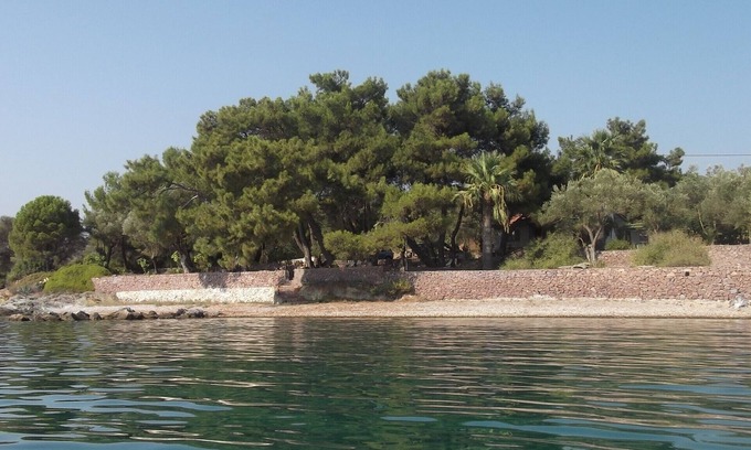 Mytilene Villa | Villa surrounded by 8000 m2 olive groove, under pine trees, on waterfront