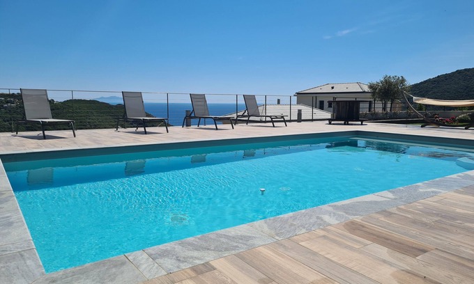 Santa-Maria-di-Lota Villa | Villa T4 with breathtaking sea and mountain views