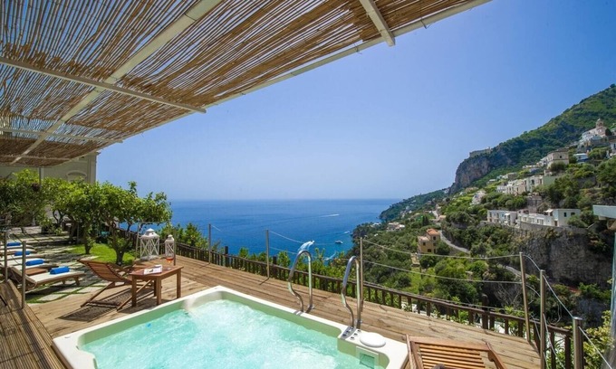Pogerola Villa | Villa Veduta with terrace and jacuzzi, Amalfi