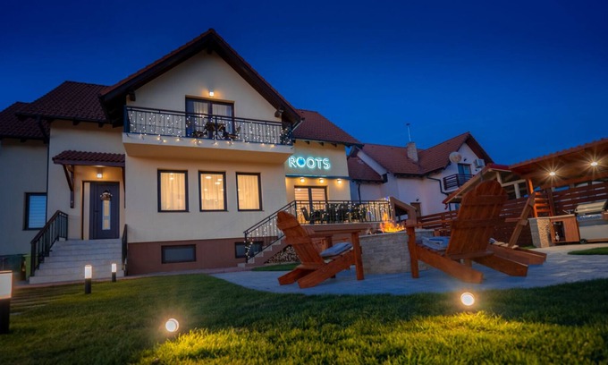 Brasov Villa | Villa with fire pit and mountain view