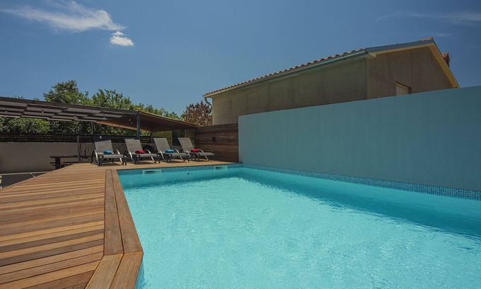 Rakalj House | Villa with private pool, playground, sun terrace, WLAN