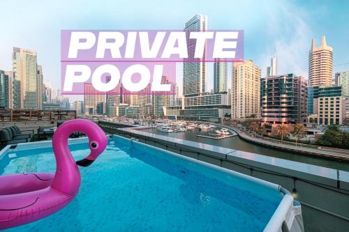 Dubai Marina House | Villa with Private Pool & Huge Terrace Overlooking the Marina