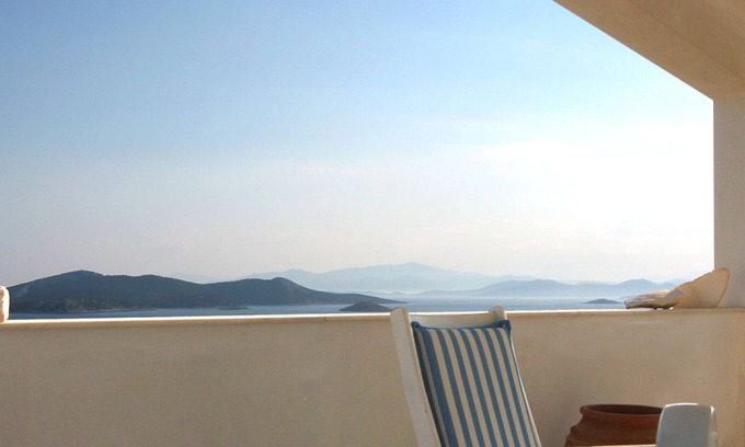 Nea Styra Villa | Villa with sea view, grand terrace, 90 min from airport of Athens, close beach