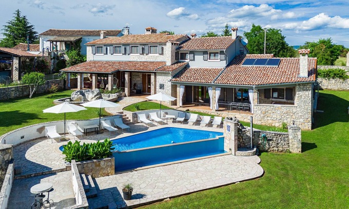Sveta Nedelja House | Villa Zanetto, 510m2 villa with sauna, indoor & outdoor pool, 3,500m2 natural plot
