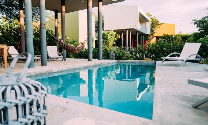 Sint Michiel Villa | Villa Zen - modern eco design villa with private pool + jacuzzi