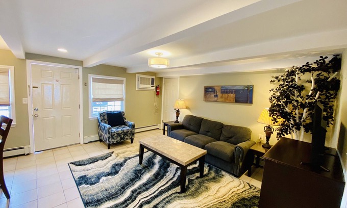 Seaside Heights Villa | VRBO PREMIER HOST LISTING - 4 BR BEACH SUITE - TWO POOLS. Full Kit & Liv Rm