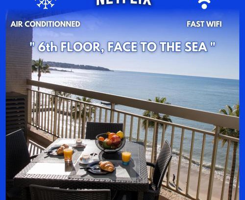 Juan-les-Pins Apartment | Vue Mer Panoramique, Clim, Balcon et Plages