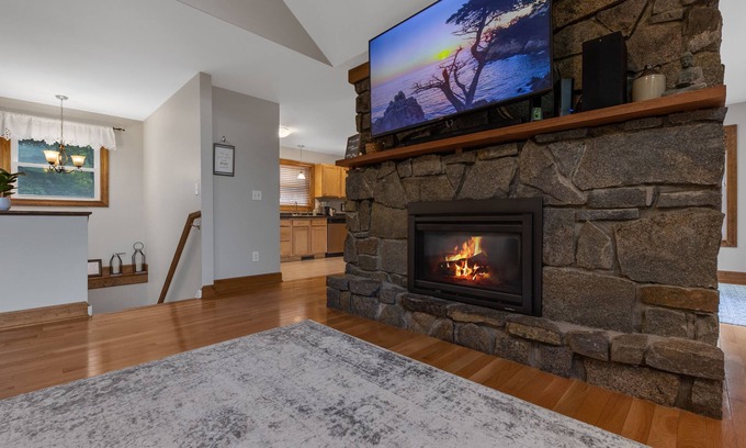 Lake George House | Walk to Lake George, the Village, & Halls Marina for Your Boat Rental!