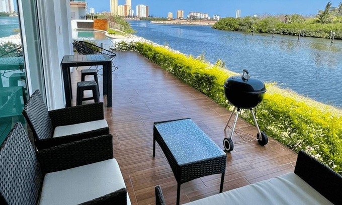 Marina Mazatlan Condo | Walk to the Marina and a few steps from the pool.