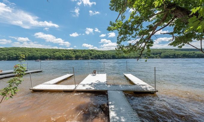 McHenry House | Waterfront Chateau: Lakefront, Dogs Welcome, Private Dock, Hot Tub!