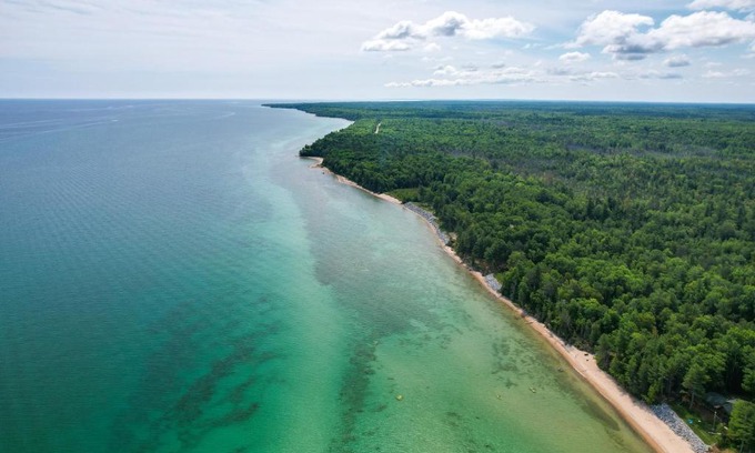 Cheboygan House | Waterfront Cheboygan Home with Fire Pit