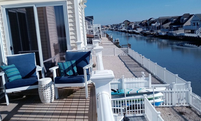 Beach Haven West House | Waterfront Getaway mins to LBI with amazing view to AC