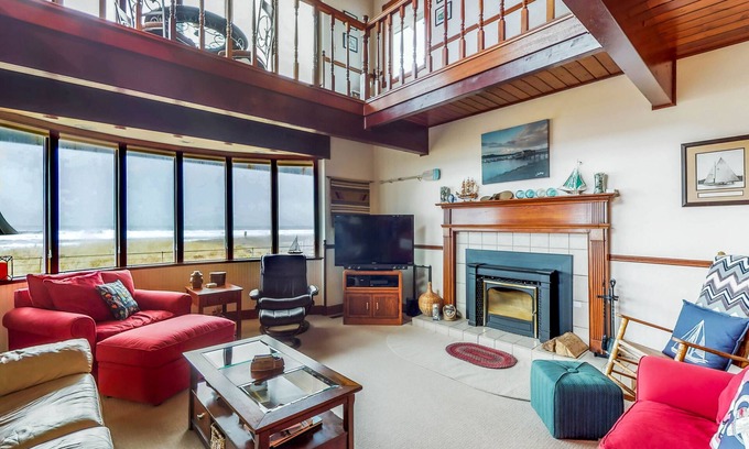 Westport House | Waterfront home with ocean views, hot tub & fireplace