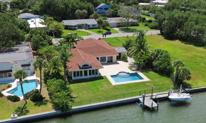 Vamo House | Waterfront Pool Home - Amazing Sunsets Included