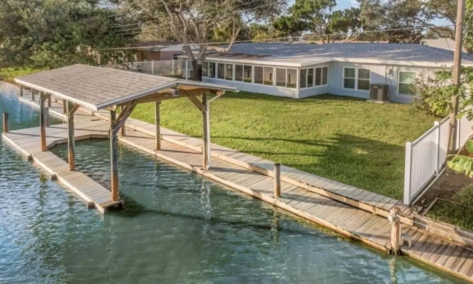 Convair Cove House | Waterfront w/Free Pets, Private Dock, Paddleboards, Pool Table, and 5 Smart TVs
