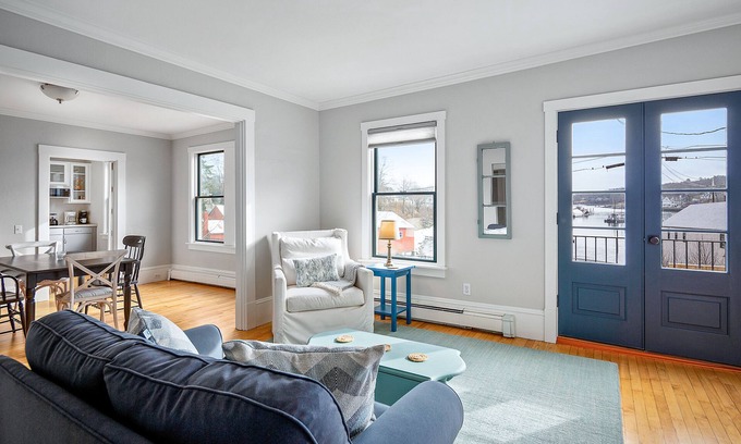 Camden House | Waterfront, walkable, updated home with harbor views & partial AC